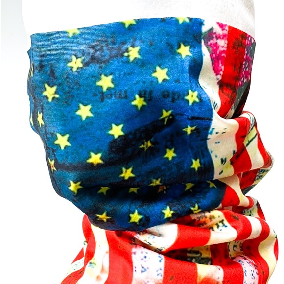 American Flag Rustic Tone Independence Day Gaiter - Picture 2 of 7